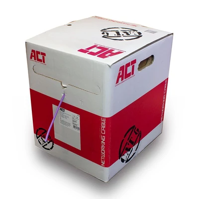 Kép 4/5 - ACT CAT6 U-UTP Installation cable 305m Purple