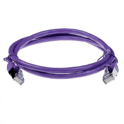 Kép 2/2 - ACT CAT6A S-FTP Patch Cable 0,5m Purple