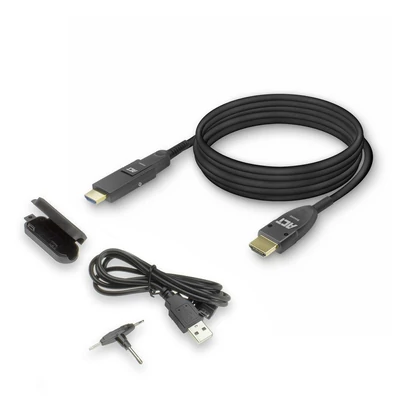 Kép 5/7 - ACT HDMI High Speed with detachable connector v2.0 HDMI-A male - HDMI-A male active optical cable 40m Black