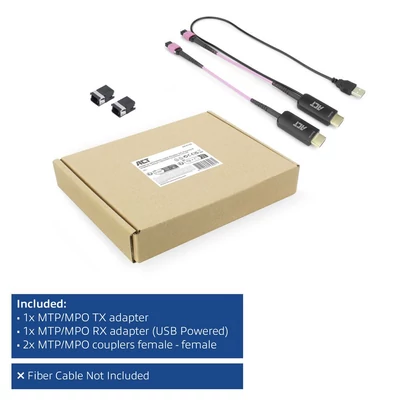 Kép 8/11 - ACT HDMI to MTP/MPO adapter set to extend an HDMI connection up to 8K@60Hz Violet
