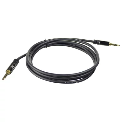 Kép 3/5 - ACT High Quality audio connection cable 3.5 mm stereo jack male to male 15m Black