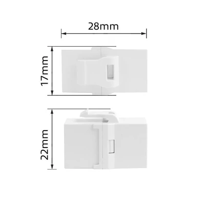 Kép 3/4 - ACT Keystone Coupler RJ-45 unshielded CAT5E