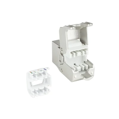 Kép 9/10 - ACT Keystone Jack RJ45 CAT6A Shielded toolless with shutter