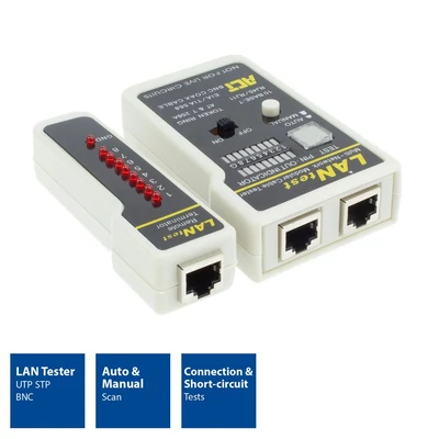 Kép 2/7 - ACT LAN cable tester UTP/ STP/BNC