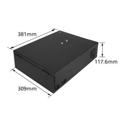 Kép 9/9 - ACT Lockable zone enclosure patch box 8 slots for fiber and copper
