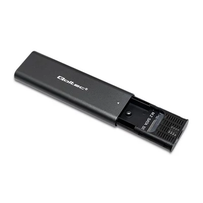 Kép 5/9 - Qoltec USB3.1 Enclosure for M.2 SATA SSD Black