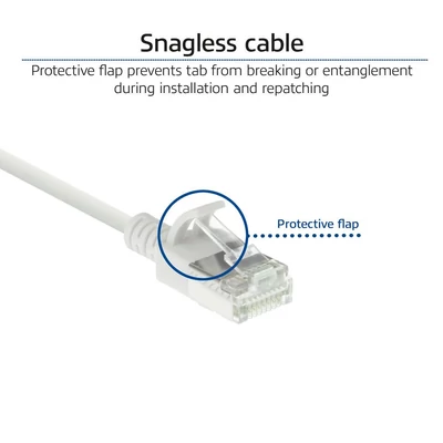 Kép 6/7 - ACT CAT6A U-FTP Patch Cable 0,5 White