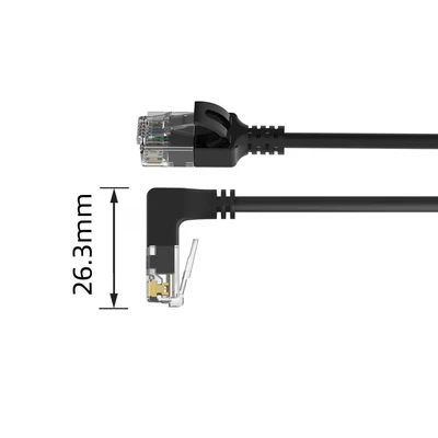 Kép 5/11 - ACT CAT6A U/UTP Patch Cable 1m Black