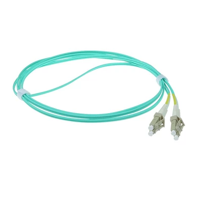 Kép 2/3 - ACT LSZH Multimode 50/125 OM3 fiber cable duplex with LC connectors 12m Blue