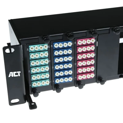 Kép 4/4 - ACT Multifunctional HD fiber optic patch panel 2U 12 slots