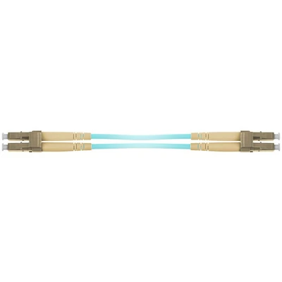 Kép 2/3 - ACT Multimode 50/125 OM3 duplex armored fiber patch cable with LC connectors 25m Blue