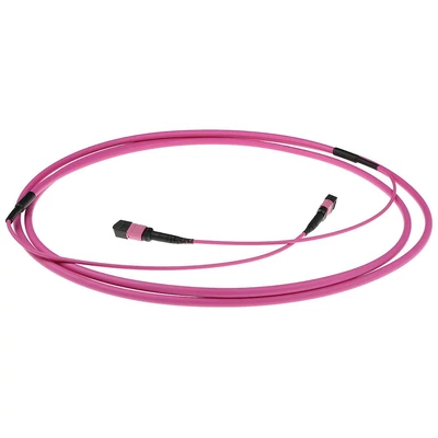 Kép 2/2 - ACT Multimode 50/125 OM4(OM3) polarity B fiber trunk cable with MTP/MPO female connectors 35m Pink