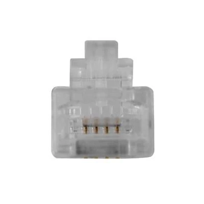 Kép 2/5 - ACT RJ11 (6P/4C) modulaire connector for round cable with solid conductors