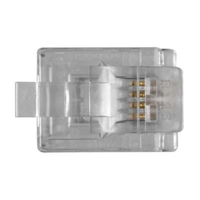 Kép 5/5 - ACT RJ11 (6P/4C) modulaire connector for round cable with solid conductors