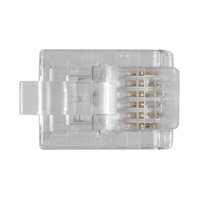 Kép 6/6 - ACT RJ12 (6P/6C) modulaire connector for round cable with solid conductors