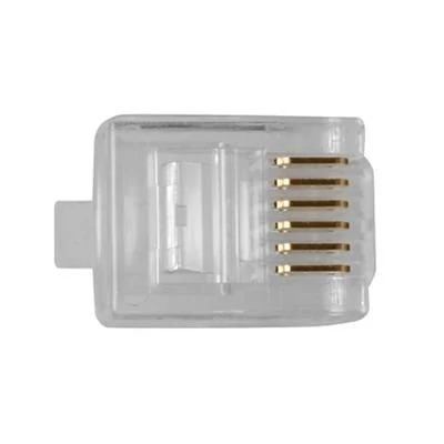 Kép 3/6 - ACT RJ12 (6P/6C) modulaire connector for round cable with stranded conductors