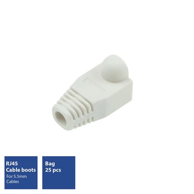 Kép 2/6 - ACT RJ45 boot for 5.5 mm cable White