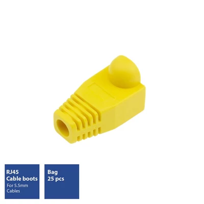 Kép 2/6 - ACT RJ45 boot for 5.5 mm cable Yellow