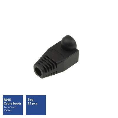 Kép 2/6 - ACT RJ45 boot for 6.5 mm cable Black