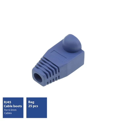 Kép 2/6 - ACT RJ45 boot for 6.5 mm cable Blue