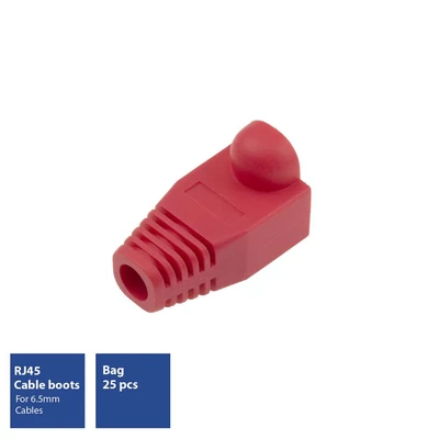 Kép 2/6 - ACT RJ45 boot for 6.5 mm cable Red