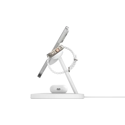 Kép 7/7 - Belkin BoostCharge Pro 3-in-1 Wireless Charging Stand with Qi2 15W White