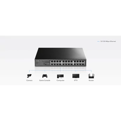 Kép 2/3 - Cudy FS1024 24-port Switch