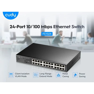Kép 3/3 - Cudy FS1024 24-port Switch
