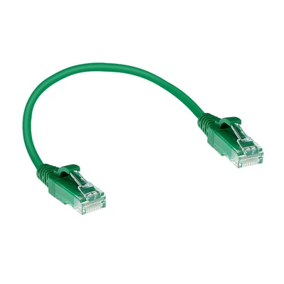 Kép 2/7 - ACT CAT6 U-UTP Patch Cable 0,15m Green