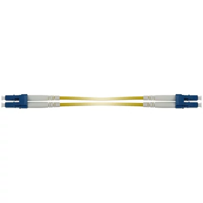 Kép 2/3 - ACT Singlemode 9/125 OS2 duplex armored fiber patch cable with LC connectors 40m Yellow