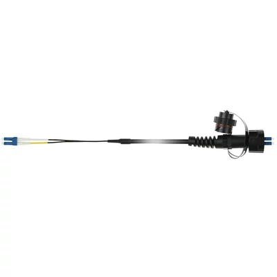 Kép 2/2 - ACT Singlemode 9/125 OS2 duplex fiber with LC and IP67 LC connectors 40m Black