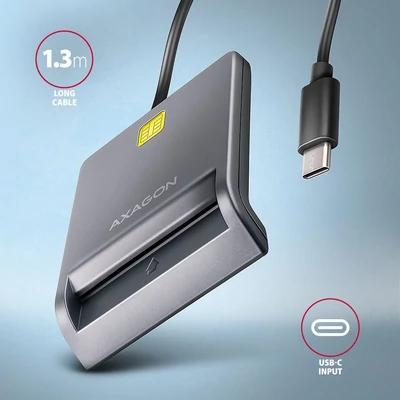 Kép 3/4 - AXAGON CRE-SM3TC Smart Card/ID Card FlatReader