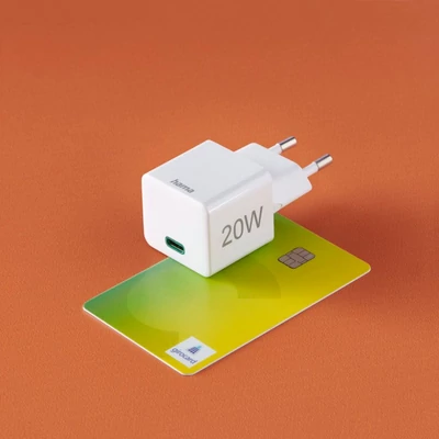 Kép 3/4 - Hama Hálózati adapter USB Type-C Mini PD QC 20W White