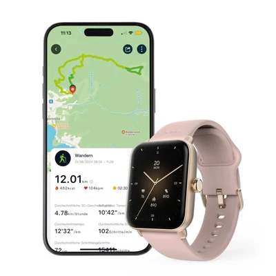 Kép 3/8 - Hama SmartWatch 6010 Rose Gold