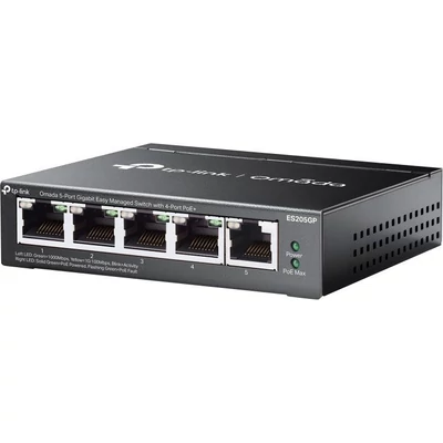 Kép 4/5 - TP-Link ES205GP 5-Port PoE Switch Black