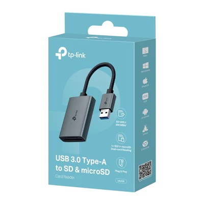 Kép 9/9 - TP-Link UA430 USB3.0 Type-A to SD & microSD 3.0 Card Reader