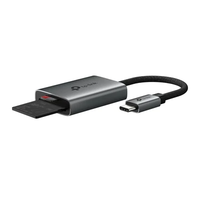 Kép 3/6 - TP-Link UA430C USB Type-C to SD & microSD 3.0 Card Reader Grey