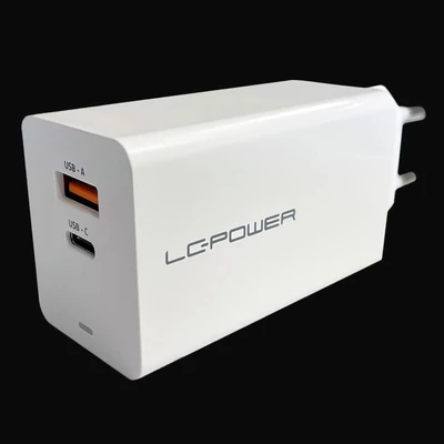 LC Power 65W Wall Charger White