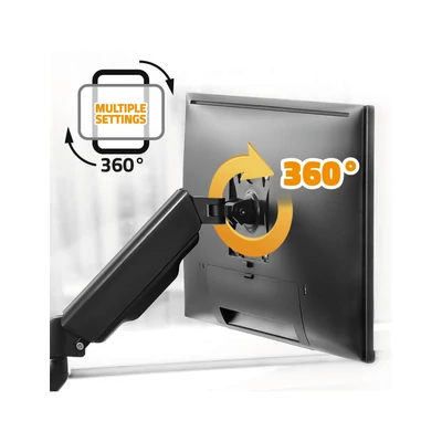 Kép 4/12 - Advance MecaMount Single 17"-32" Monitor Console Black