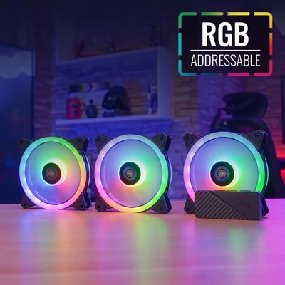 Kép 3/7 - Aerocool Duo 12 Pro 12CM ARGB FANS