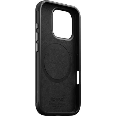 Kép 4/9 - Nomad Modern Leather Horween iPhone 16 Pro case Black