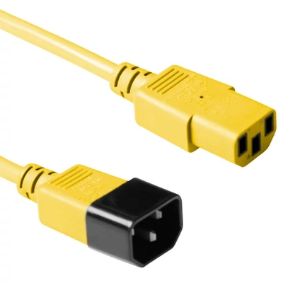ACT Powercord C13 - C14 5m Yellow