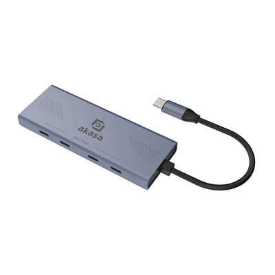 Kép 2/2 - Akasa AK-CBCA32-18BK 10Gbps USB Type-C 4 Port Hub
