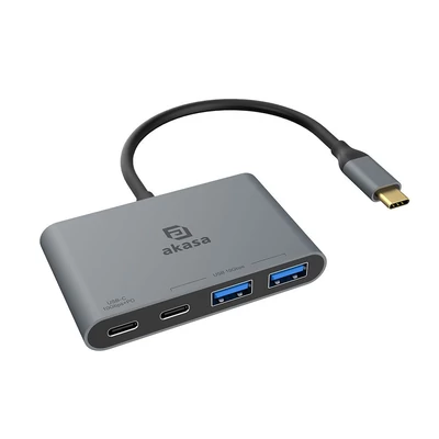Kép 2/4 - Akasa USB Type-C 4-In-1 Hub Silver