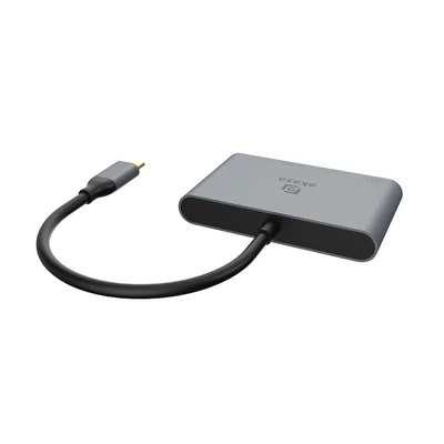 Kép 4/4 - Akasa USB Type-C 4-In-1 Hub Silver