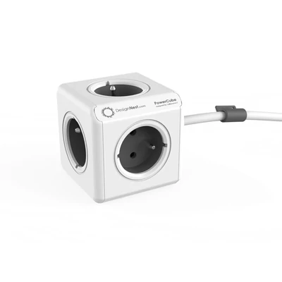 Kép 2/2 - Allocacoc PowerCube Extended 1,5m White/Grey