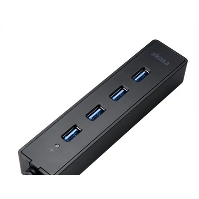 Kép 3/4 - Akasa Connect 4SX Four port USB 3.0 Hub Black