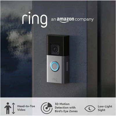 Kép 2/6 - Amazon Ring Video Doorbell Pro Black/Silver