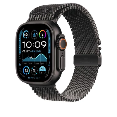 Kép 2/3 - Apple Apple Watch 49mm Milanese Loop Black Titanium Large