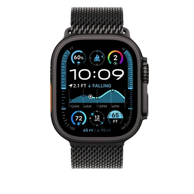 Kép 3/3 - Apple Apple Watch 49mm Milanese Loop Black Titanium Large